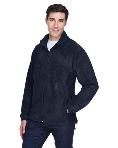 Harriton Men's Tall 8 oz. Full-Zip Fleece