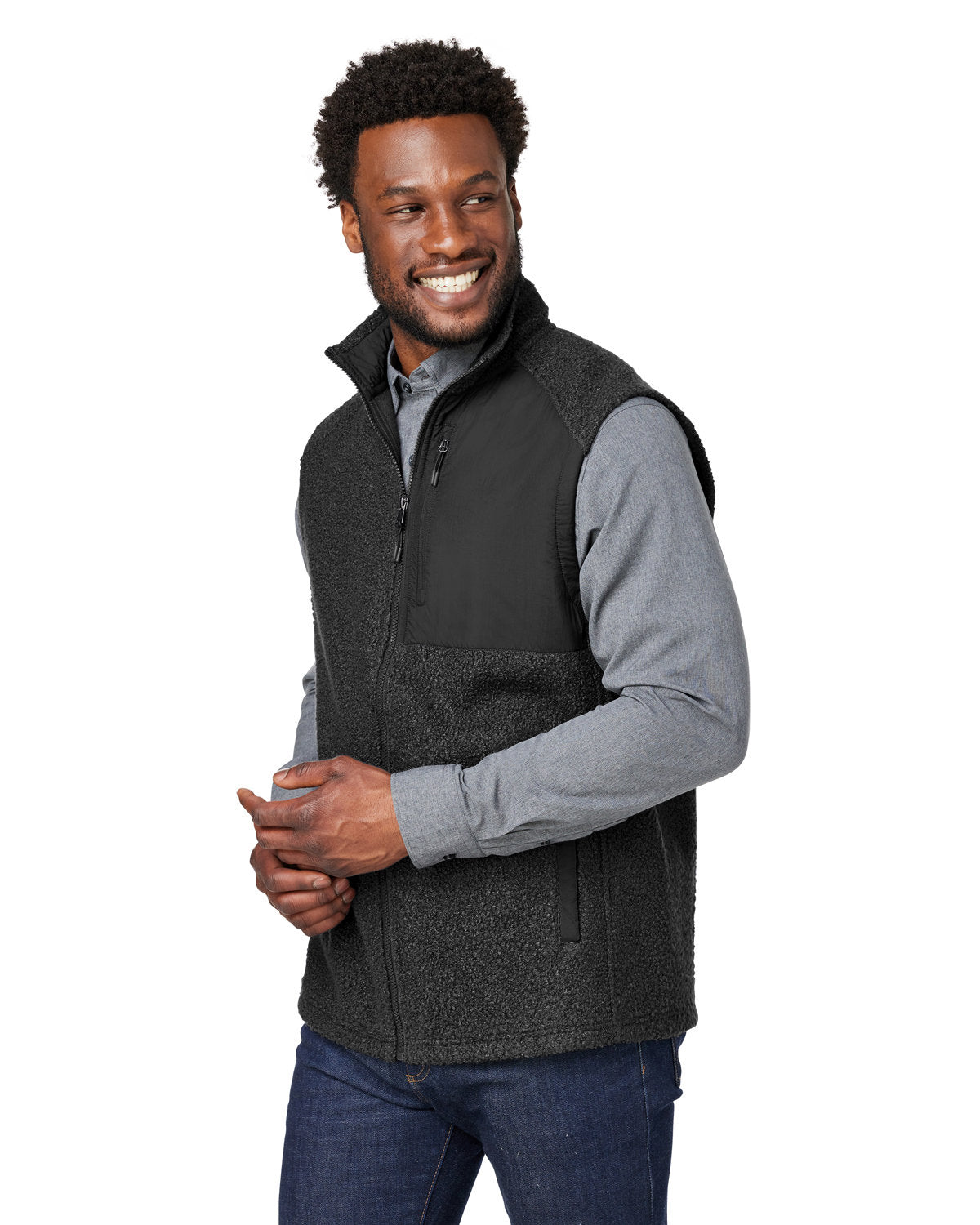 North End Men's Aura Sweater Fleece Vest North End