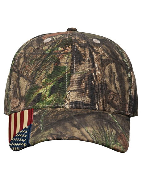Kati Camo Woven USA Flag Cap Headwear