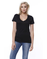 StarTee Ladies' CVC V-Neck T-Shirt StarTee