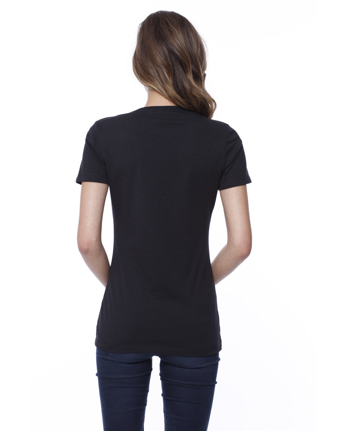StarTee Ladies' CVC V-Neck T-Shirt StarTee