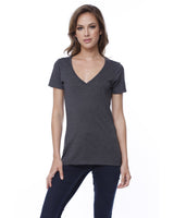 StarTee Ladies' CVC V-Neck T-Shirt StarTee