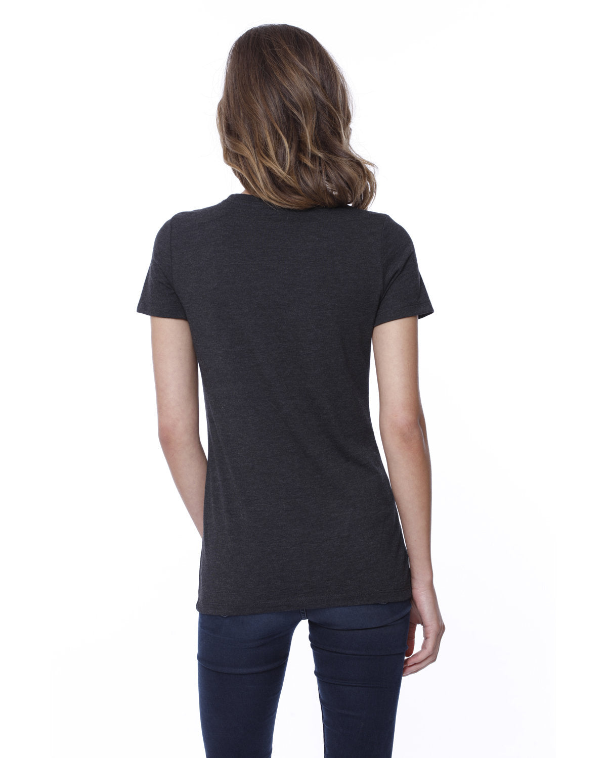 StarTee Ladies' CVC V-Neck T-Shirt StarTee