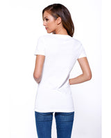 StarTee Ladies' CVC V-Neck T-Shirt StarTee