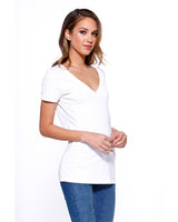 StarTee Ladies' CVC V-Neck T-Shirt StarTee