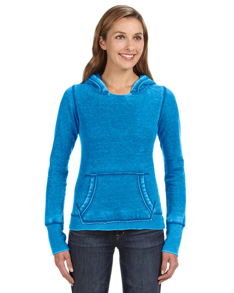 J America Ladies' Zen Pullover Fleece Hooded Sweatshirt J. America
