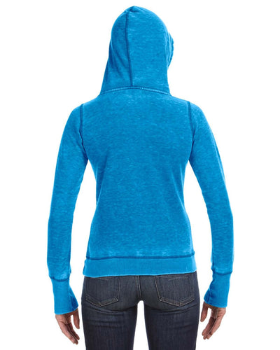 J America Ladies' Zen Pullover Fleece Hooded Sweatshirt