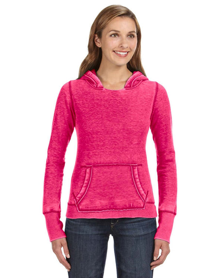 J America Ladies' Zen Pullover Fleece Hooded Sweatshirt J. America