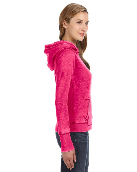 J America Ladies' Zen Pullover Fleece Hooded Sweatshirt J. America