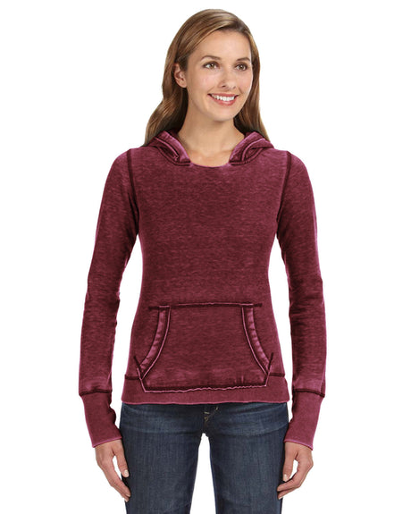 J America Ladies' Zen Pullover Fleece Hooded Sweatshirt J. America