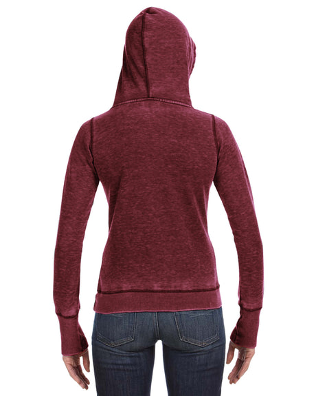J America Ladies' Zen Pullover Fleece Hooded Sweatshirt J. America