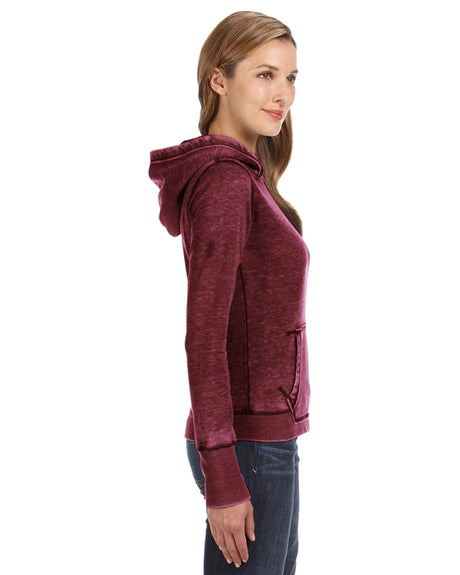 J America Ladies' Zen Pullover Fleece Hooded Sweatshirt J. America