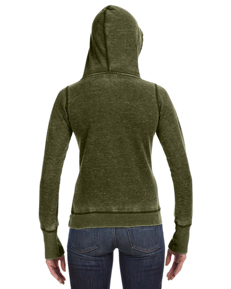 J America Ladies' Zen Pullover Fleece Hooded Sweatshirt J. America