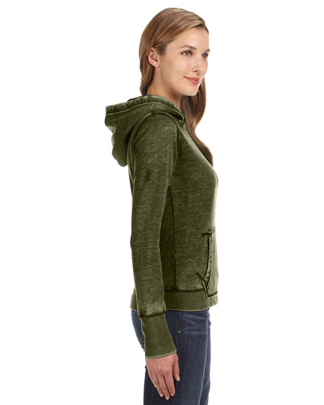 J America Ladies' Zen Pullover Fleece Hooded Sweatshirt J. America
