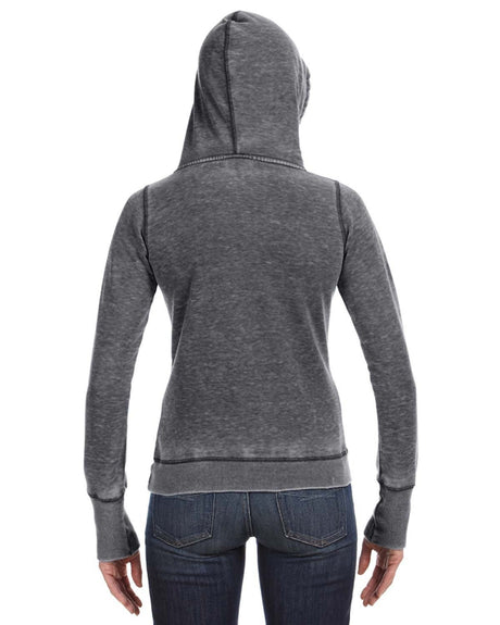J America Ladies' Zen Pullover Fleece Hooded Sweatshirt J. America
