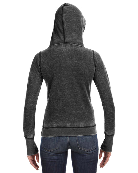 J America Ladies' Zen Pullover Fleece Hooded Sweatshirt J. America