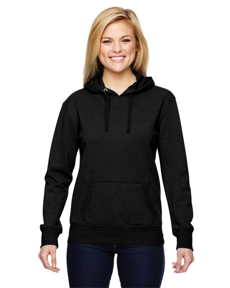 J. America Women's Glitter French Terry Hooded Sweatshirt J. America