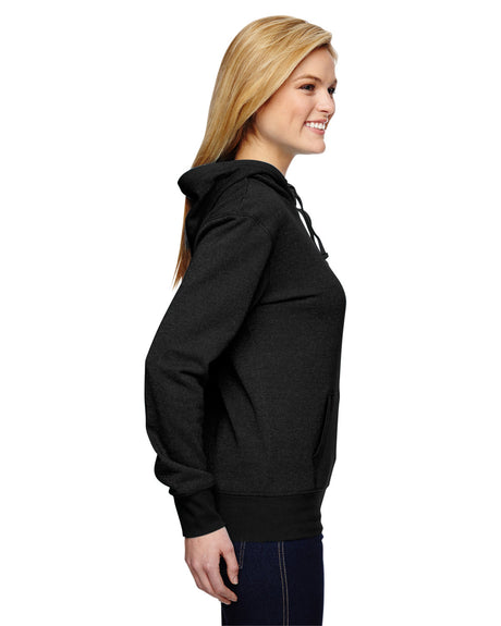 J. America Women's Glitter French Terry Hooded Sweatshirt J. America