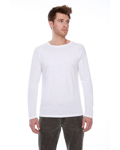 StarTee Men's CVC Long-Sleeve Raglan