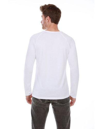 StarTee Men's CVC Long-Sleeve Raglan