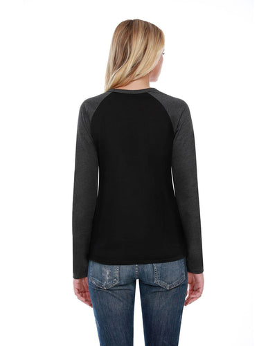 StarTee Men's CVC Long-Sleeve Raglan