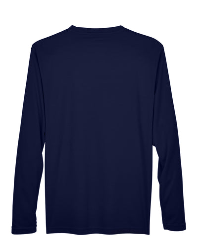 CORE365 Men's Agility Performance Long-Sleeve Piqué Crewneck