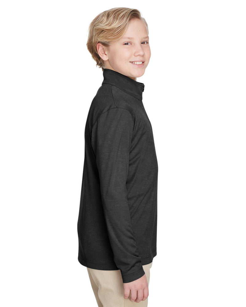 Team 365 Youth Zone Sonic Heather Performance Quarter-Zip