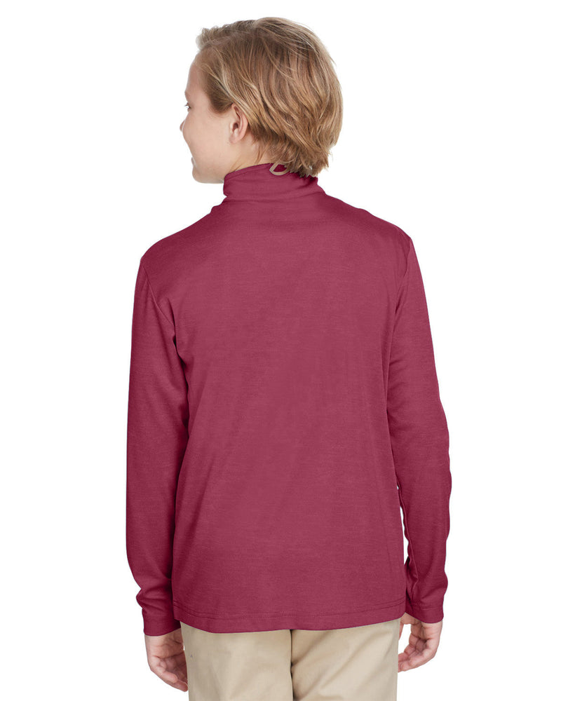 Team 365 Youth Zone Sonic Heather Performance Quarter-Zip