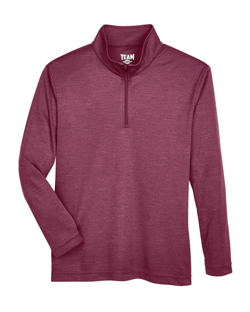 Team 365 Youth Zone Sonic Heather Performance Quarter-Zip