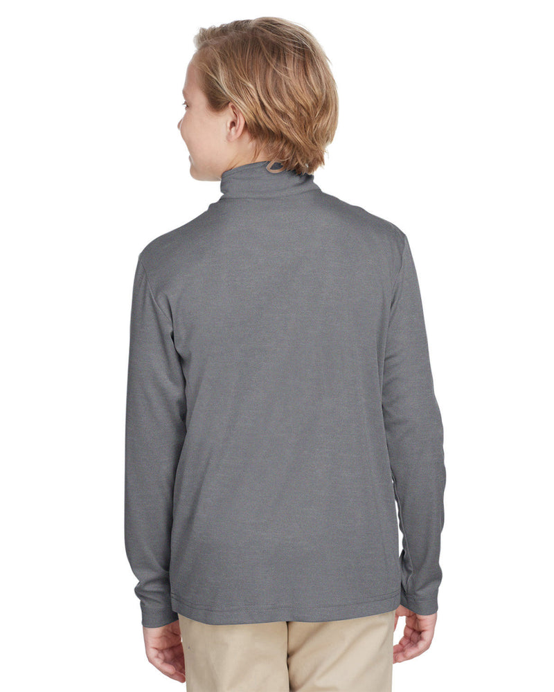 Team 365 Youth Zone Sonic Heather Performance Quarter-Zip
