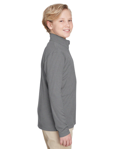Team 365 Youth Zone Sonic Heather Performance Quarter-Zip