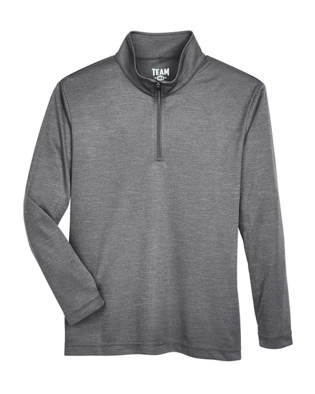 Team 365 Youth Zone Sonic Heather Performance Quarter-Zip Team 365