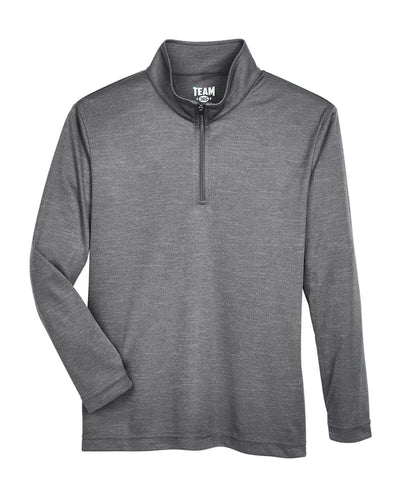 Team 365 Youth Zone Sonic Heather Performance Quarter-Zip