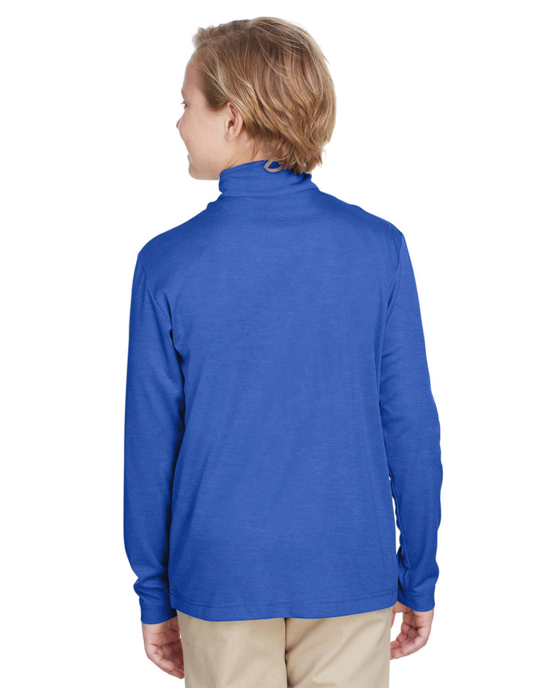 Team 365 Youth Zone Sonic Heather Performance Quarter-Zip