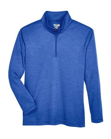 Team 365 Youth Zone Sonic Heather Performance Quarter-Zip Team 365