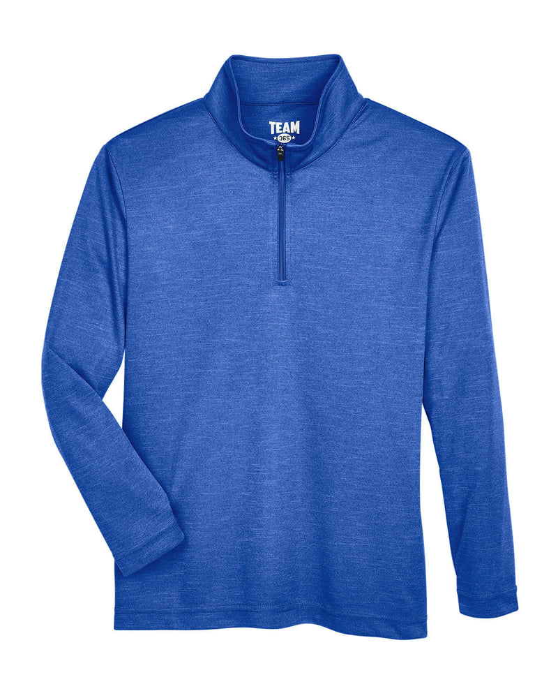 Team 365 Youth Zone Sonic Heather Performance Quarter-Zip