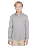 Team 365 Youth Zone Sonic Heather Performance Quarter-Zip Team 365