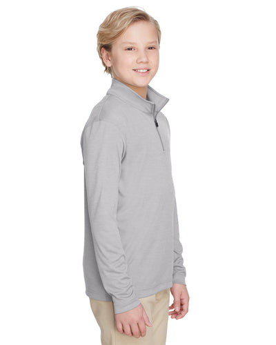 Team 365 Youth Zone Sonic Heather Performance Quarter-Zip