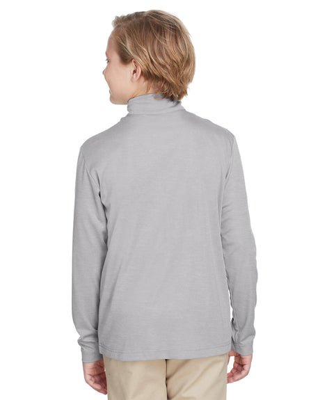 Team 365 Youth Zone Sonic Heather Performance Quarter-Zip Team 365