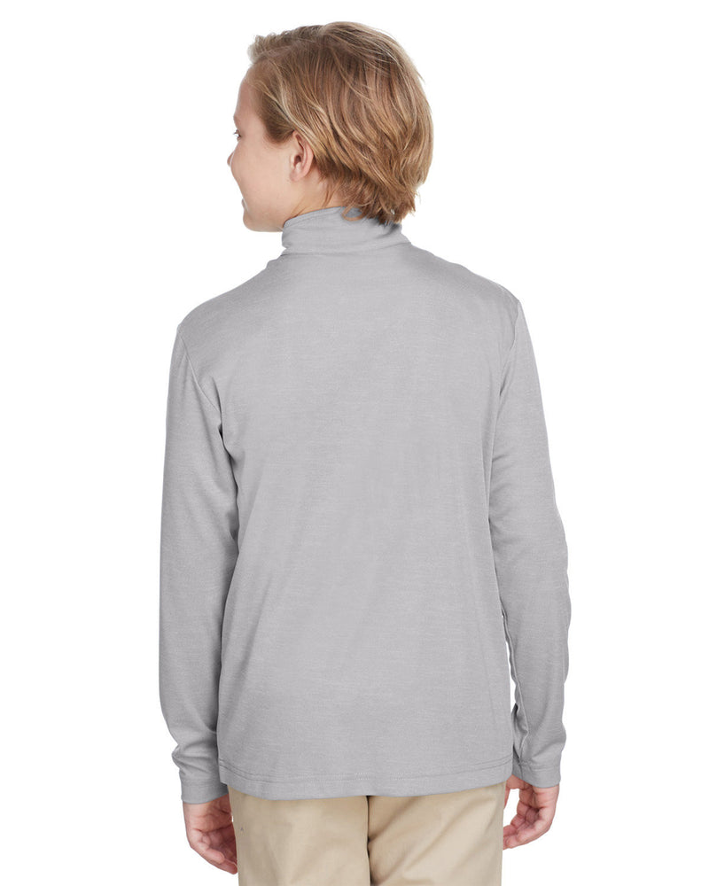 Team 365 Youth Zone Sonic Heather Performance Quarter-Zip