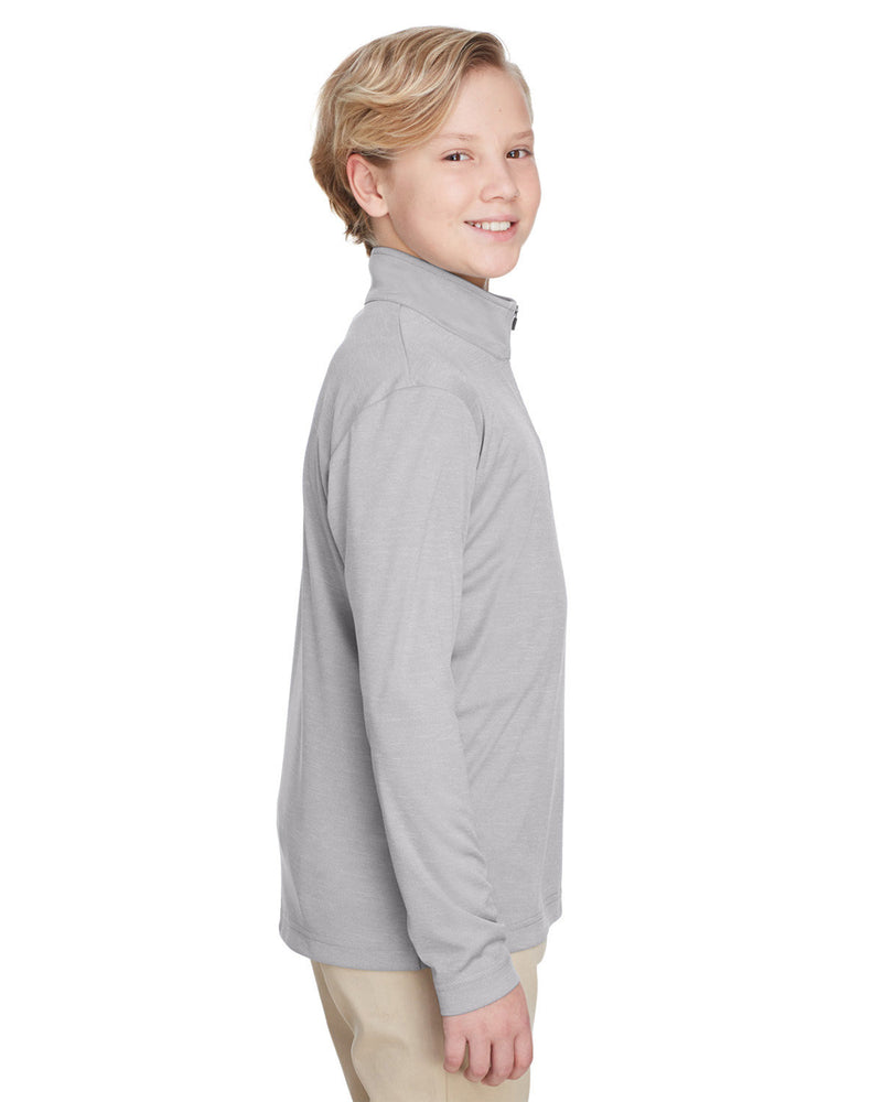 Team 365 Youth Zone Sonic Heather Performance Quarter-Zip