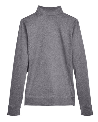 UltraClub Ladies' Navigator Heather Performance Full-Zip