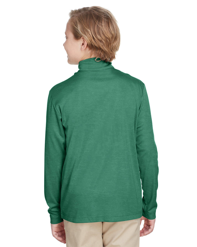 Team 365 Youth Zone Sonic Heather Performance Quarter-Zip