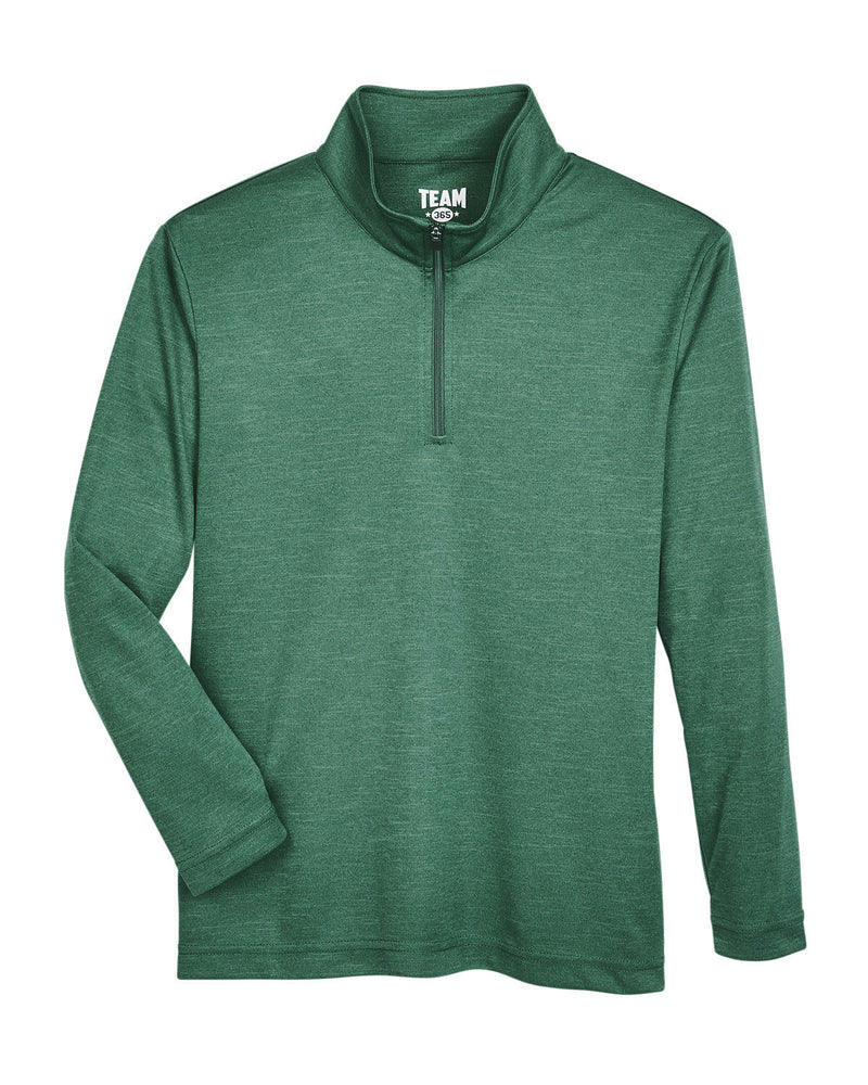 Team 365 Youth Zone Sonic Heather Performance Quarter-Zip