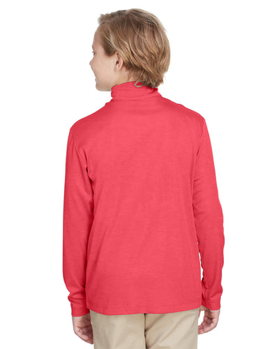Team 365 Youth Zone Sonic Heather Performance Quarter-Zip