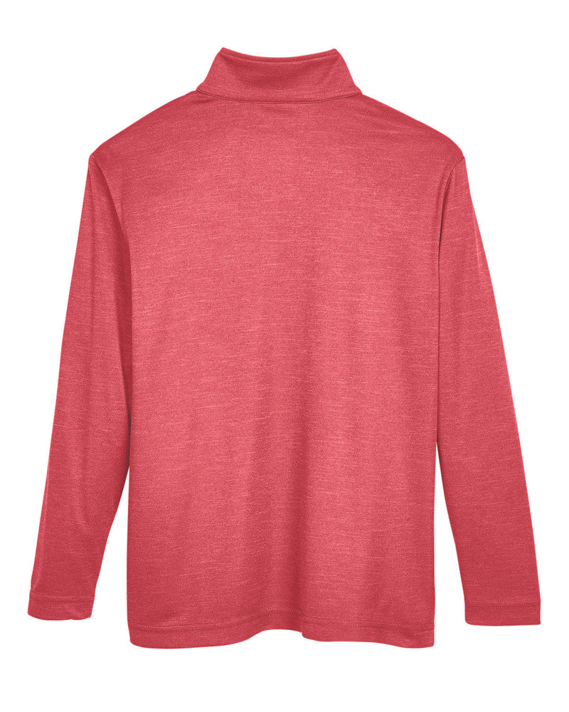 Team 365 Youth Zone Sonic Heather Performance Quarter-Zip