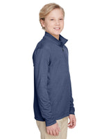 Team 365 Youth Zone Sonic Heather Performance Quarter-Zip Team 365