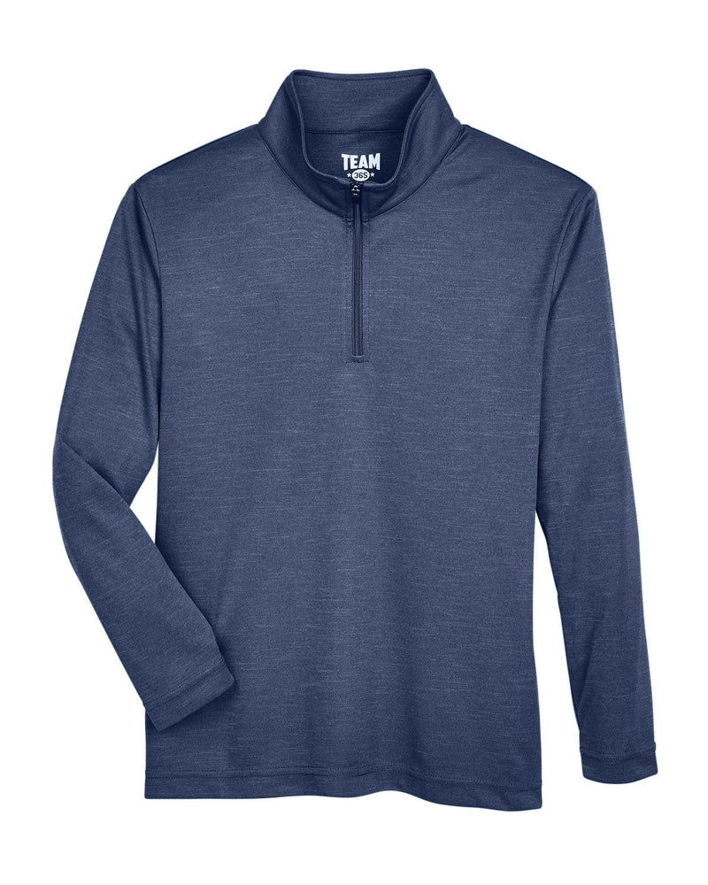 Team 365 Youth Zone Sonic Heather Performance Quarter-Zip
