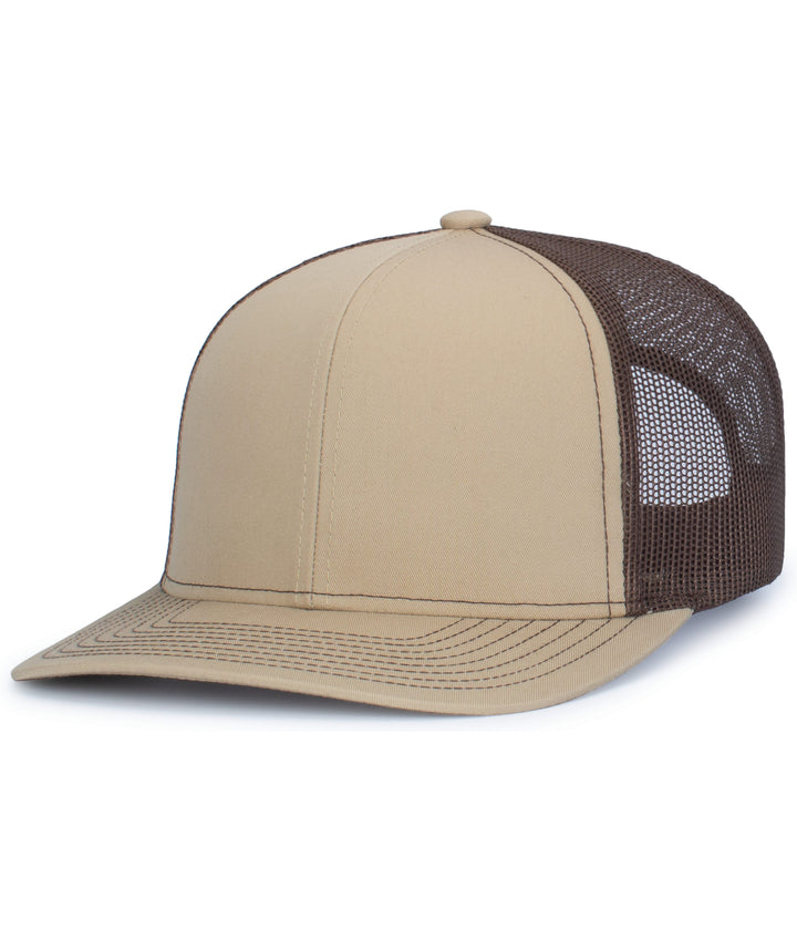 Pacific Headwear Contrast Stitch Trucker Snapback Pacific Headwear