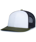 Pacific Headwear Contrast Stitch Trucker Snapback Pacific Headwear